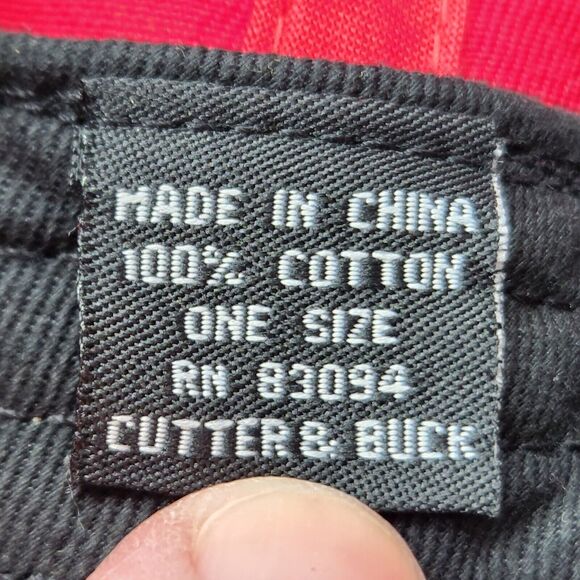 Washington Wizards DC Basketball Red Ball Cap Hat Cutter & Buck Strapback NBA - Picture 9 of 9